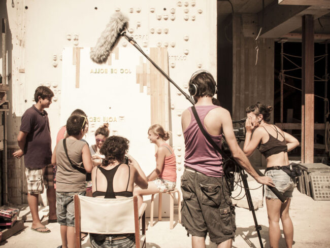 Rodatge Un teatre obert al cos Sant Lluis Menorca Teatre Albert Camus